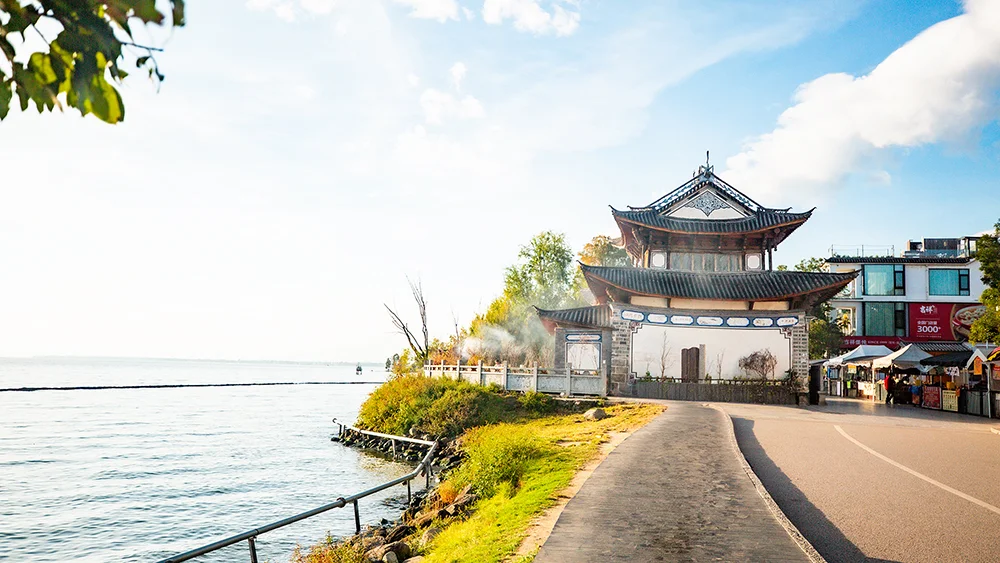 大理磻溪S湾洱海秋晨，一湾清宁 - 第5张