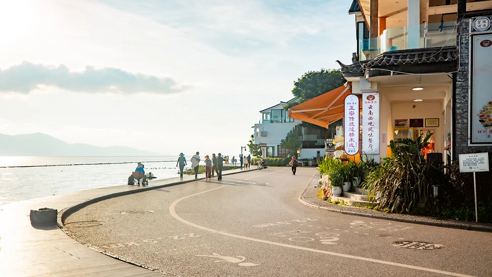 大理磻溪S湾洱海秋晨，一湾清宁 - 第6张